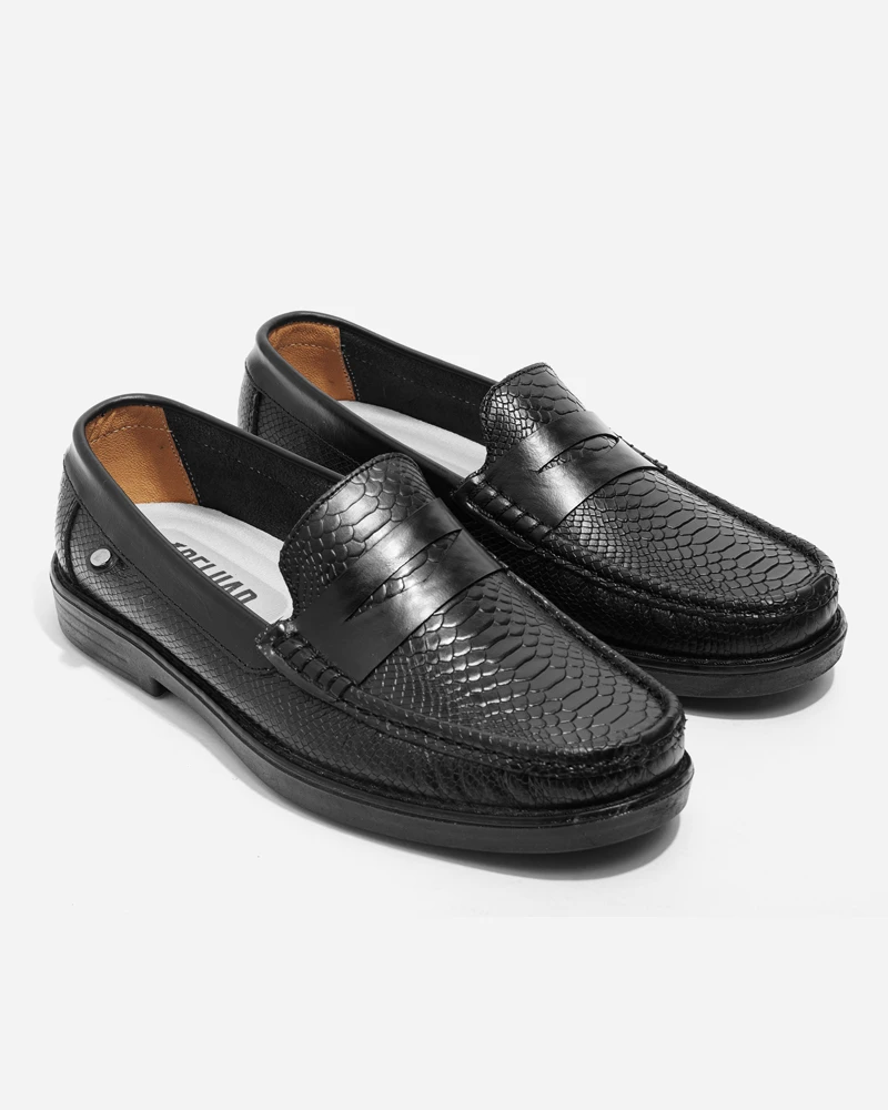 Mocasines Snake Elegantes Clásicos Cuero - Imagen 3